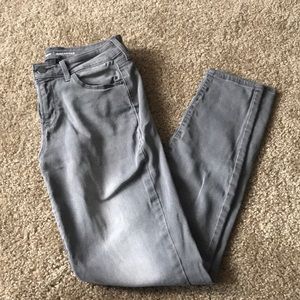 Grey Wash Mid-rise Jeans